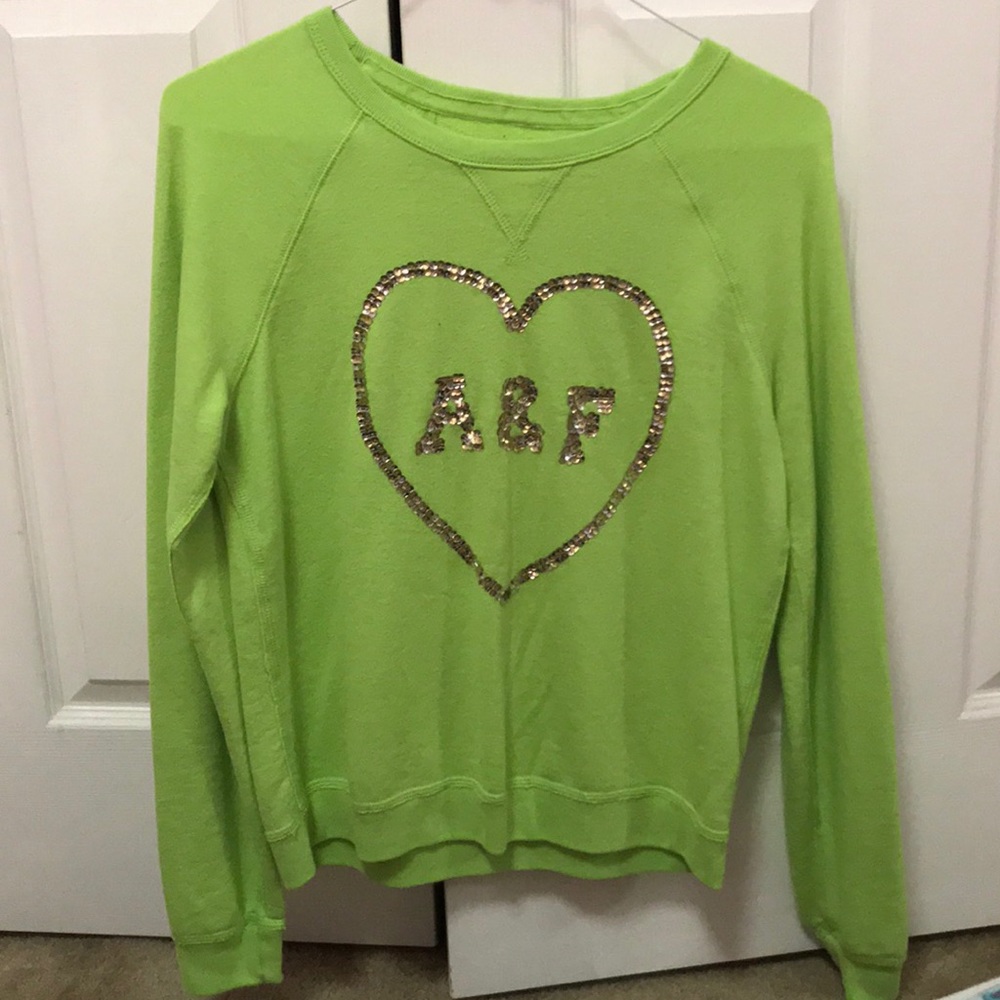 A&F green sweater